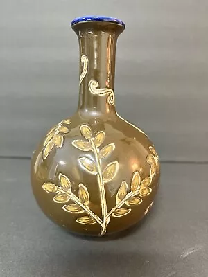 Vase Bud Vase Victoria Hagan  Perfect Pieces  Raised Floral Motif Ceramic • $19.97