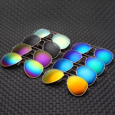 Brand New 2024 Alloy Sunglasses For Both Men And Women Double Bridge Gift • $15.19