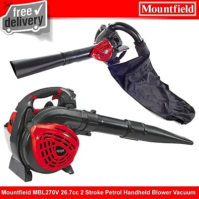 EX MOUNTFIELD MBL270V GARDEN BLOWER VACUUM 26.7cc 2 Stroke Petrol Handheld • £119.99