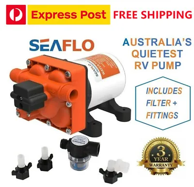 $117.50 • Buy Seaflo RV Supreme 12v Water Pump For Caravan, Motorhome, Camper Trailer, Boat