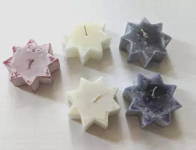 Floating Candles Sea Breeze Scented Star Red White & Blue Patriotic Set Of 5  • $9