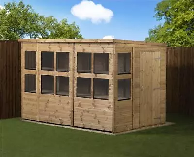 Empire Pent Potting Shed Wooden 10x6 Single Door Wooden 10ft X 6ft • £1000