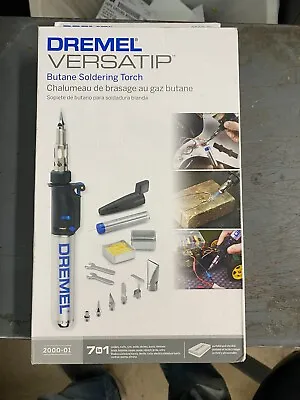 Dremel 2000-01 VersaTip Precision Butane Torch Kit 14 Piece Portable Micro Torch • $58.49