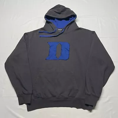 Vintage Duke University Hoodie Mens Size Medium Blue Devils College Pullover Y2K • $26.99