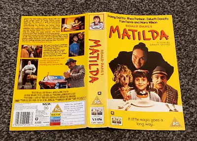 Matilda Mara Wilson Danny Devito Replacement Vhs Sleeve/insert Only No Tape • $1.26