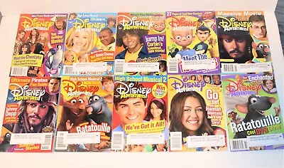 $29.99 • Buy Disney Adventures Magazine Lot Of 10 Issues Year 2007