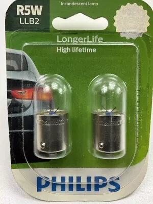 Philips R5WLLB2 Longerlife Tail Lamp Light Bulb R5W - 2 PACK • $8.09