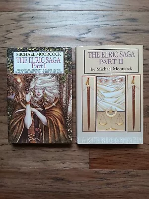 Michael Moorcock Elric Saga Parts I & II HB DJ BCE The First 6 Elric Novels • $40