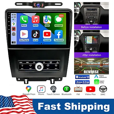 For 2010-2014 Ford Mustang Android Touch Screen CarPlay Car Stereo Radio GPS 32G • $225