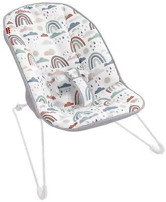 Fisher-Price Classic Baby Bouncer Rocking Chair With Soft Machine Washable Cover • £22.99