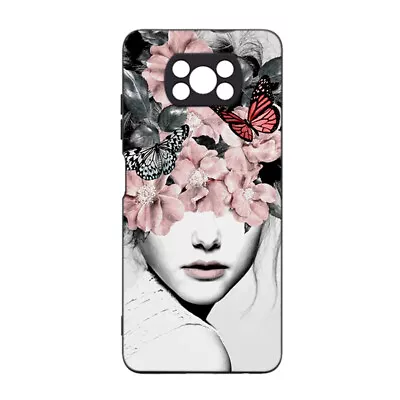 Pattern Black Silicone Back Case Phone Case Cover For Xiaomi Poco X3 Note10 Lite • $9.56