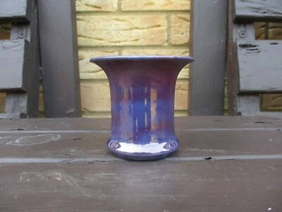 £40 • Buy Moorcroft  Pottery  Early Burslem Plain Purple Luster Trumpet Shape Vase