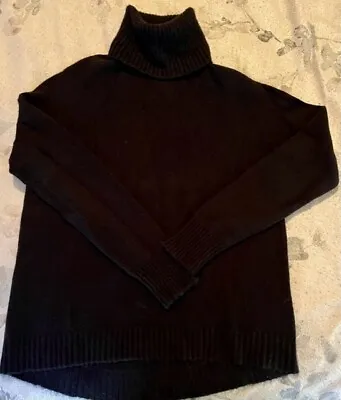 $8.90 • Buy J. Crew Donegal Women Black Lambswool Blend Turtleneck Long Sleeves Sweater XS