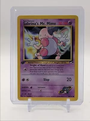 Sabrina's Mr. Mime 2000 Pokemon Gym Challenge 1st Edition Common Q2019 • $1.25