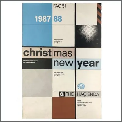 Factory Records Hacienda 1987 Christmas/New Years Eve Poster (UK) • £339.25