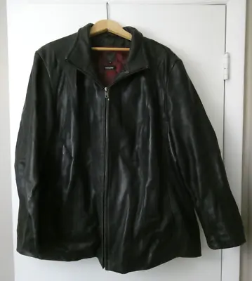 Wilsons Leather Biker Jacket Coat XXXL 3X W/Thinsulate Removable Quilted Lining • $49.95
