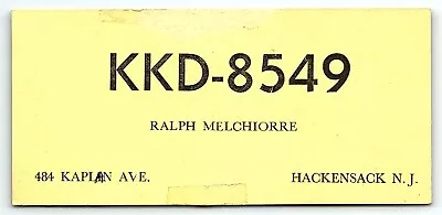 1960s HACKENSACK NJ RALPH MELCHIORRE HAM RADIO CALL LETTER POSTCARD P3834 • $18.99