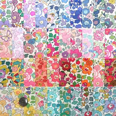 40 Liberty Lawn™ Fabric 2.5  Charm Squares *BETSY #15* 20 Different Colours... • £9.50