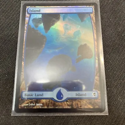 Island (234) FOIL Zendikar NM Extended / Full Art CARD • $13