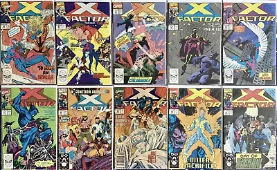 X-factor Marvel 10 Comic Bundle Between #52 & 70 1990-91 Bagged/boarded • £24.99