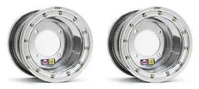 DWT 8  Ultimate 8x8 Rear Beadlock Wheels Rims Polished TRX450R 400EX 250R ATC • $369.95