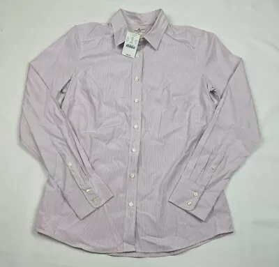 NWT J. Crew Women's Haberdashery Shirt Long Sleeve Button Up Striped Small • $16.99