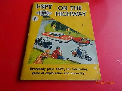 I-SPY BOOK 1960s ON THE HIGHWAY VERY RARE USA ED. • £8