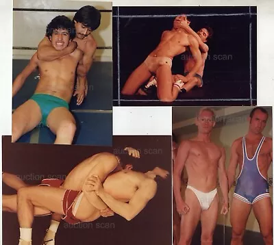 GAY: Vtg 1980s Original Sexy Male Photograph Lot WRESTLING BUDDIES 28b • $7.49