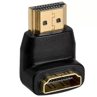 HDMI 90 Degree Male To Female Adapter L Shaped HDMI 2.0 Converter Right Angle TV • $6.99