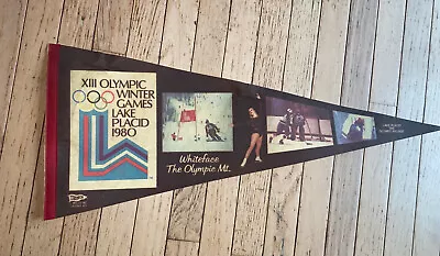 1980 LAKE PLACID OLYMPIC WINTER GAMES BANNER. XIII Olympics. • $15