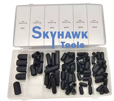 $11.49 • Buy 80pc Rubber CARBURETOR VACUUM CAP ASSORTMENT SET In 6 Sizes For Auto Repair