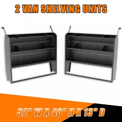 2PACK 52  W Van Shelving For Ford Transit GM NV Promaster Sprinter Metris • $639.99