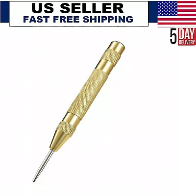 Pin Punch 5'' Automatic Center Strike Spring Loaded Marking Starting Holes Tool • $6.99