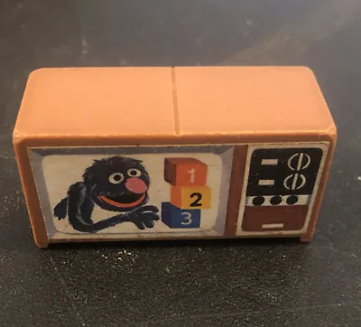 Fisher Price Little People Vintage Sesame Street Brown TV Television Grover • $13.99