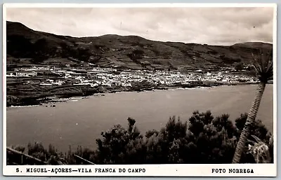 Sao Miguel Azores 1950s RPPC Real Photo Postcard Vila Franco Do Campo View • $8.75