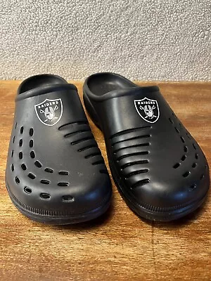 Oakland/L.A./Las Vegas Raiders FOCO  Croc STYLE Slip On Shoes Mens Size XL 13-14 • $19
