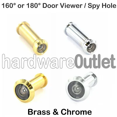 £4.65 • Buy DOOR VIEWER Spy Hole Peep Hole UPVC & Wooden Doors Fits 30 - 50 Mm Thick 