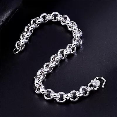 Pure Platinum 950 Chain Men Women 3.4mm Cable Rolo Link Bracelet 7.1g/7.8inch • $659