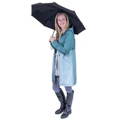 $12.85 • Buy 1-3pc Black Umbrella & Cover Compact Travel Size  Anti-uv Folding Windproof