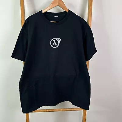 Vintage Half Life 2 Shirt Mens Fits Extra Large Black Short Sleeve Video Game • $80.45