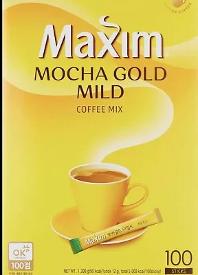 Maxim Mocha Gold Mild Coffee Mix - One Box 100 Sticks • $25.99