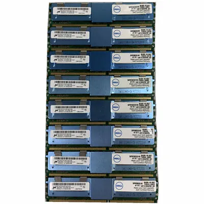 $79.95 • Buy (64GB) Micron 8 X 8GB 667MHz Server ECC REG Memory 4Rx4 PC2-5300F DDR2 RAM