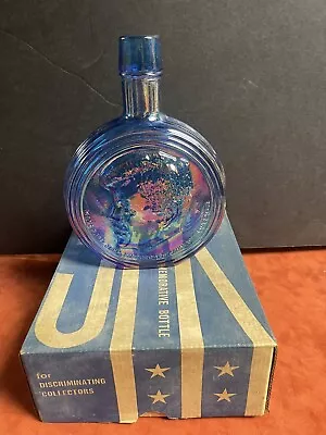JFK John F. Kennedy Wheaton NJ Commemorative Blue Liquor Bottle 1st Edition • $49.99