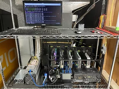 Crypto Mining Rig Fully Assembled And Tested. • $5500