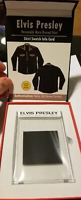 ELVIS PRESLEY PERSONALLY WORN/OWNED SHIRT SWATCH (Sportscards.com Authenticated) • $475