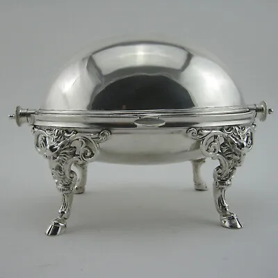 £200 • Buy Victorian Silver Plated Revolving Lidded Butter Dish