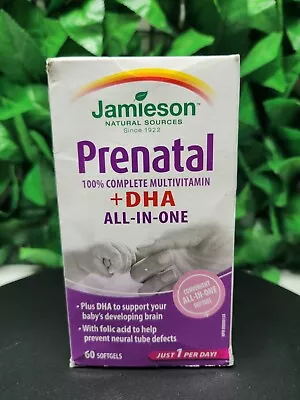 Jamieson Laboratories Prenatal Complete With DHA Softgels (60 Softgels) Ex 12/24 • $23.99