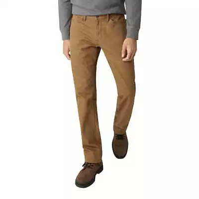 Weatherproof Vintage Men’s Fleece Stretch Canvas Regular Fit Pants Wheat 40x30 • $22.49