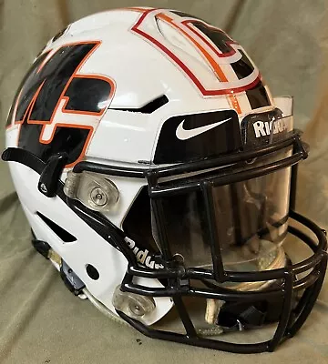Riddell Large SpeedFlex 2016 Football Helmet White Black Mask Meigs County TN • $177.50