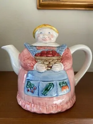 Grandma Gardener Teapot By Mary Ann Baker Design Otagiri NICE • $11.95